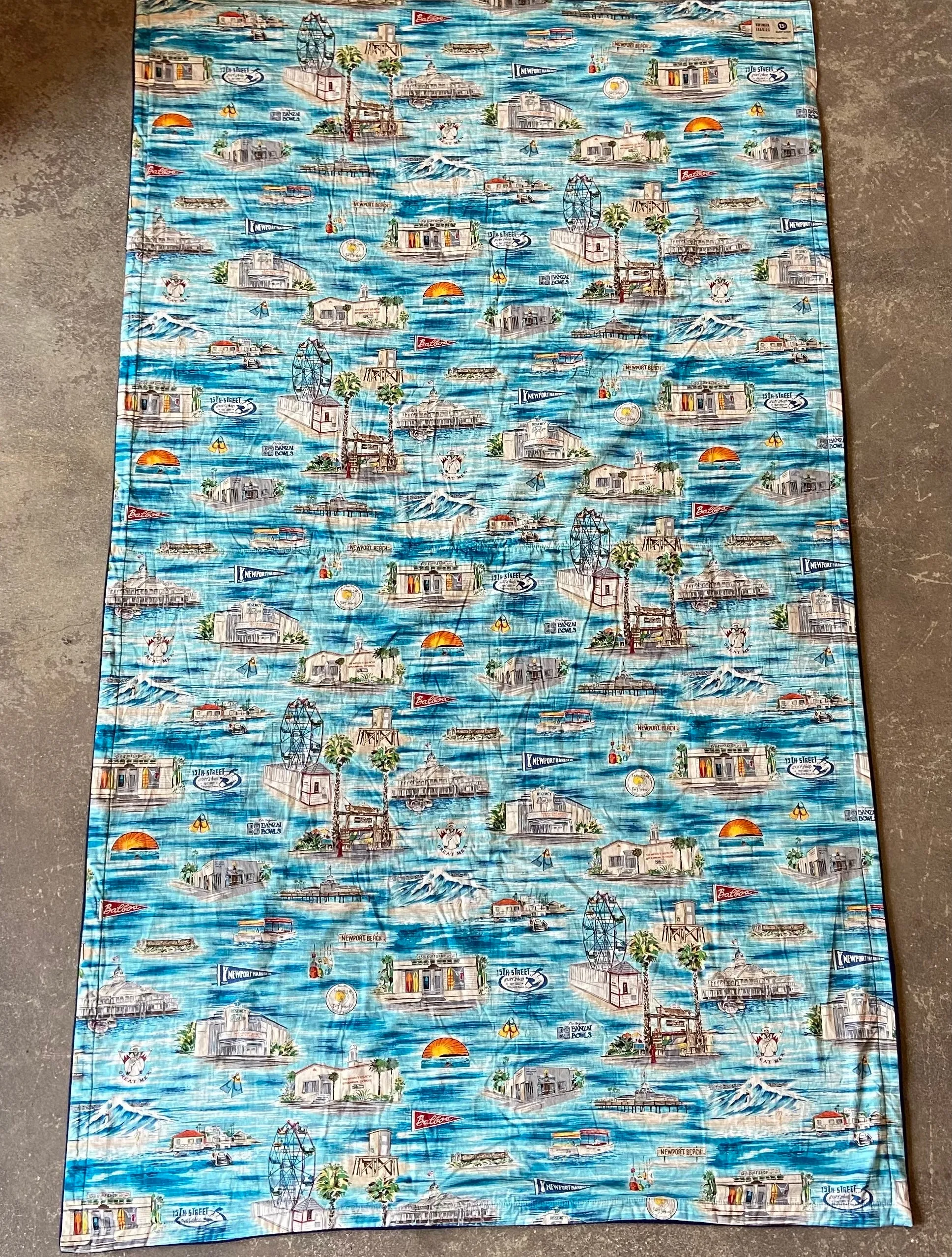 15Th St X Hoffman Newport Beach Favorite Places Throw Blanket