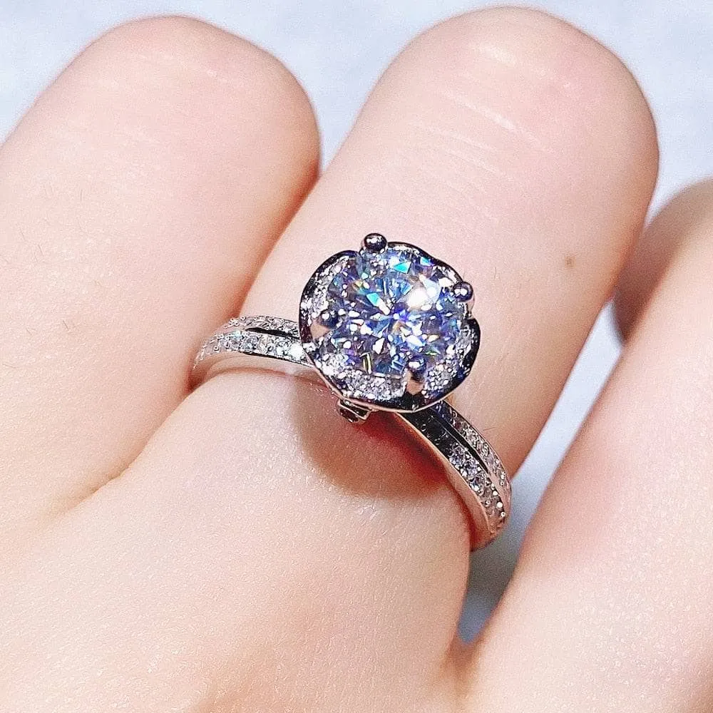 1ct High Blossom Design Diamond Ring