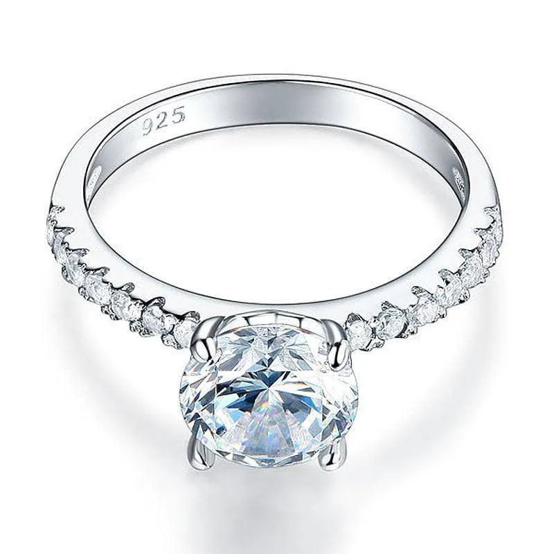 2.0 Ct Pink & Clear Diamond Bridal Engagement Ring