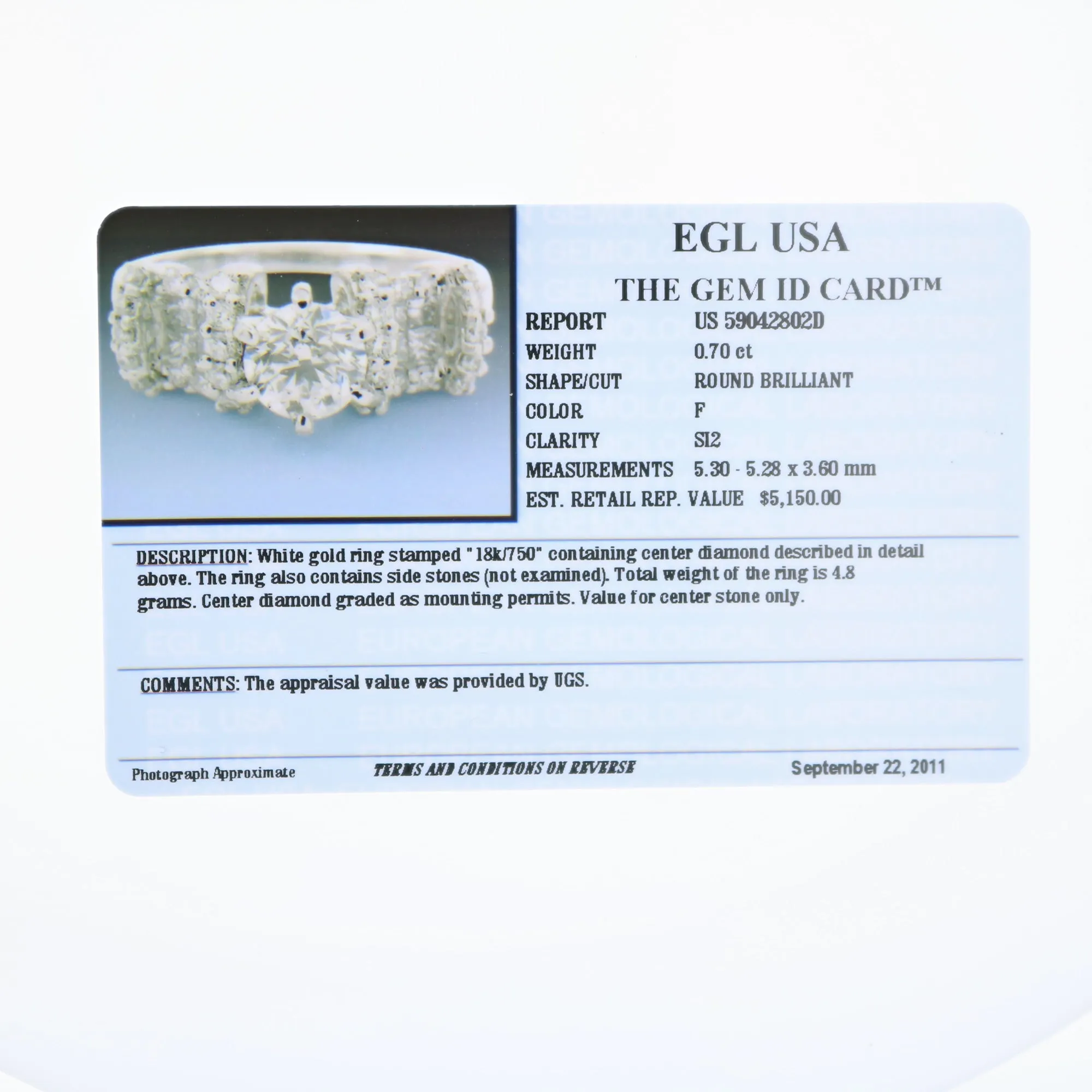 2.10 cttw Diamond Wedding Bridal Ring Set in 18K White Gold