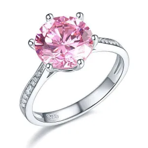 3.0 Ct Pink Diamond Engagement Ring