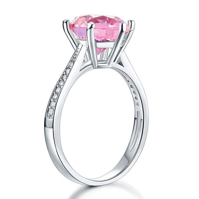 3.0 Ct Pink Diamond Engagement Ring