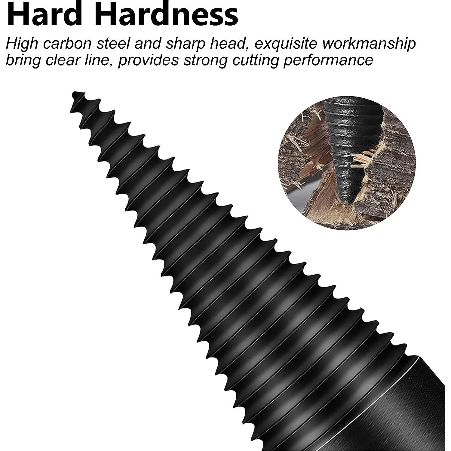 32mm Log Splitter Set, Round, Hex, Square