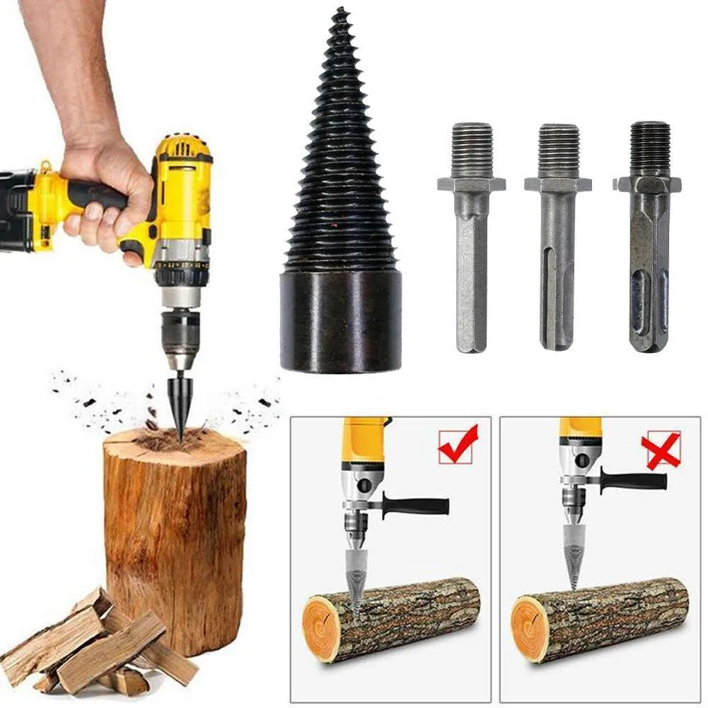 32mm Log Splitter Set, Round, Hex, Square