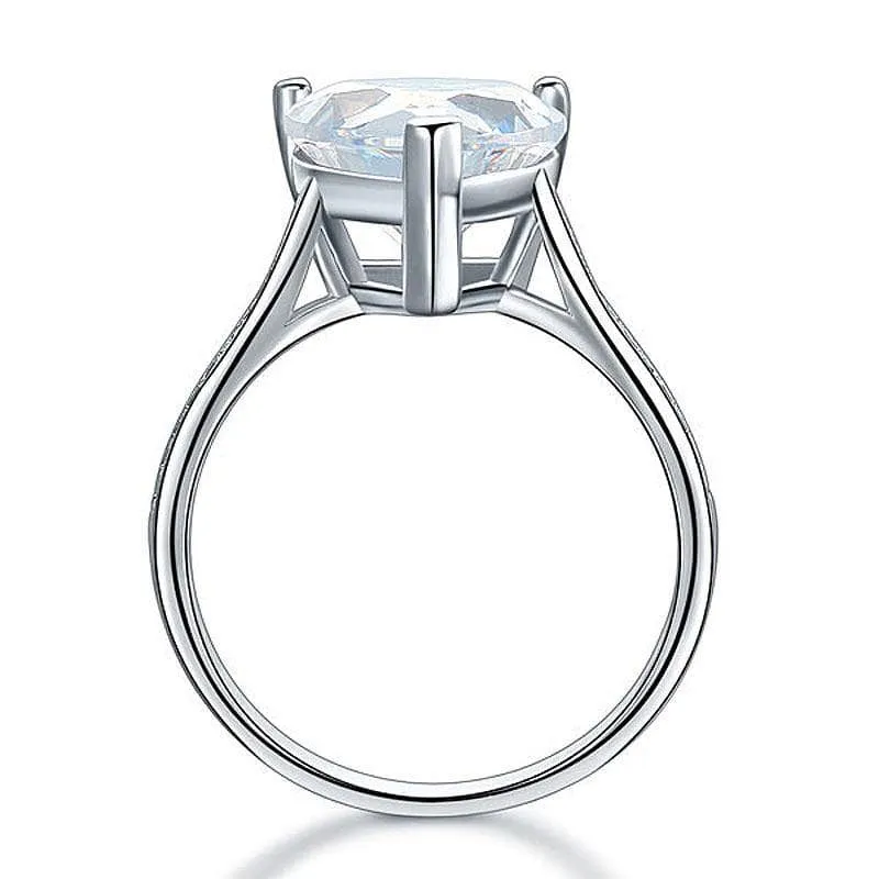 3.5 C.t Heart-Cut Diamond Bridal Engagement Ring