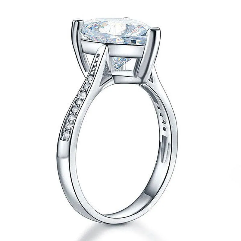 3.5 C.t Heart-Cut Diamond Bridal Engagement Ring