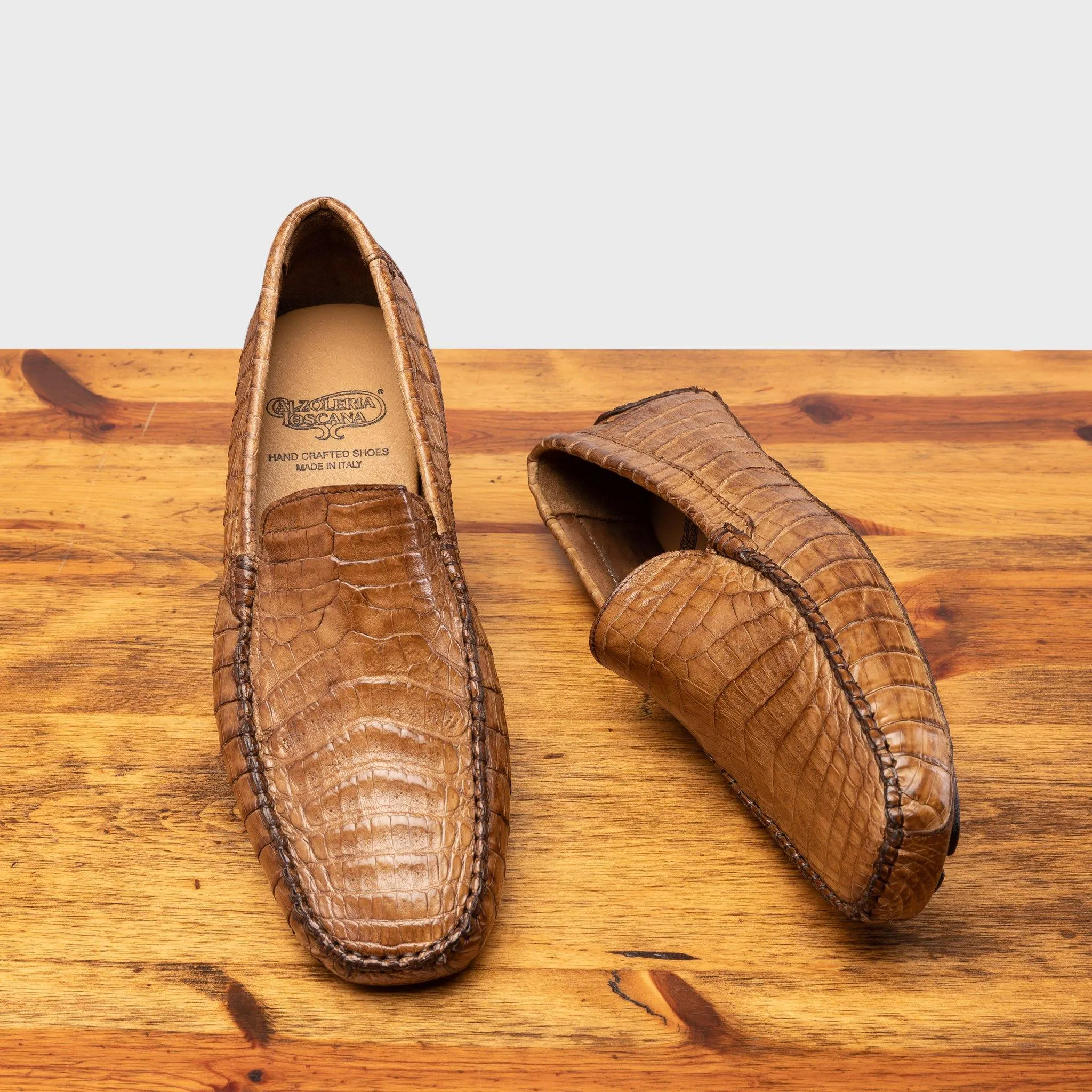 4551 Calzoleria Toscana  Men's Crocodile Dip-Dyed Driver