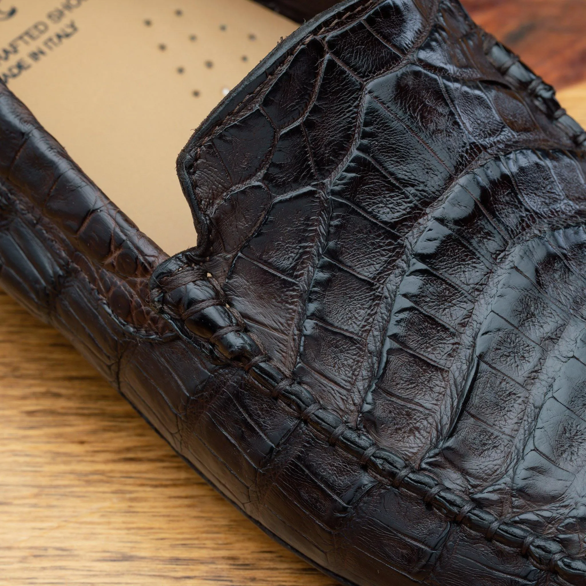 4551 Calzoleria Toscana  Men's Crocodile Dip-Dyed Driver