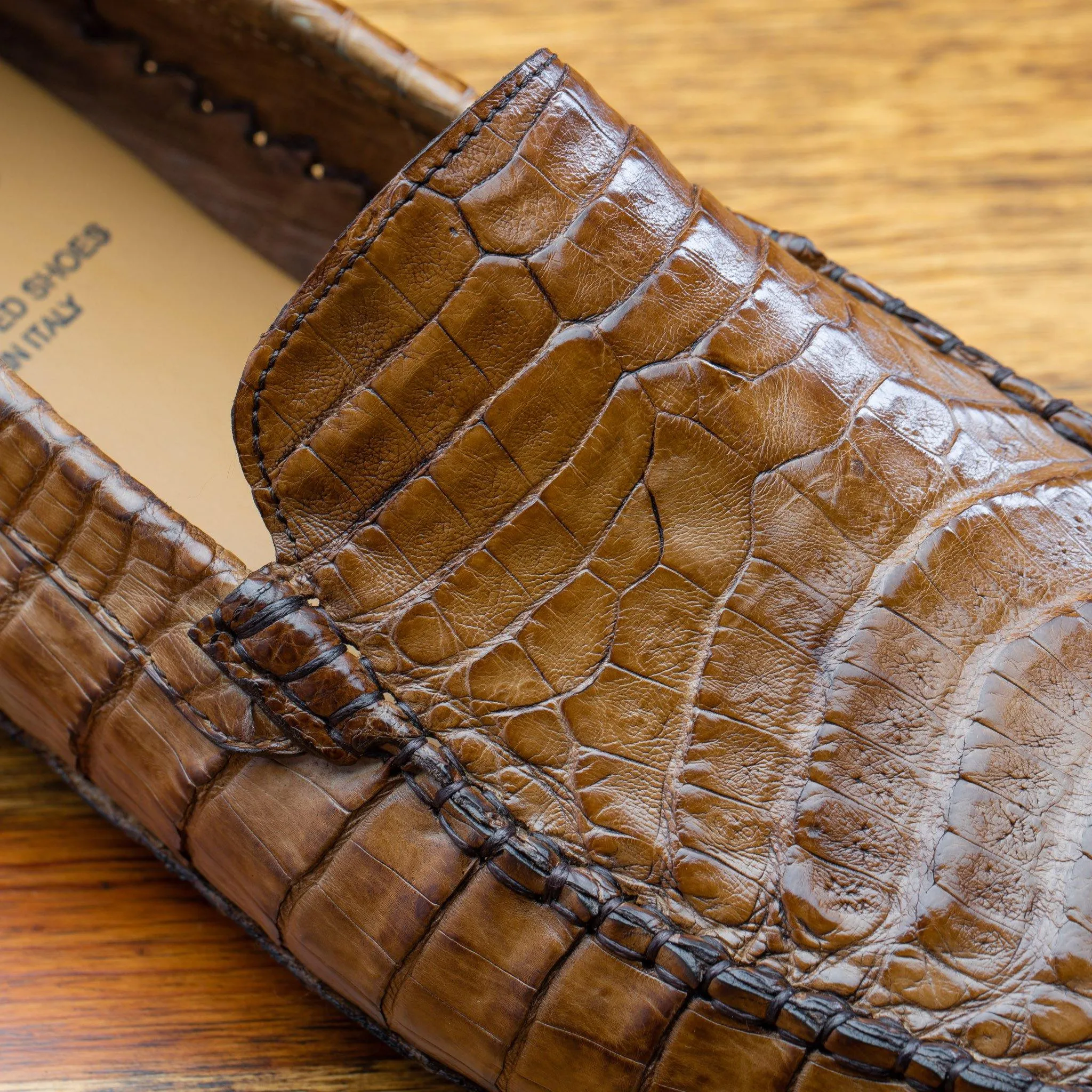 4551 Calzoleria Toscana  Men's Crocodile Dip-Dyed Driver