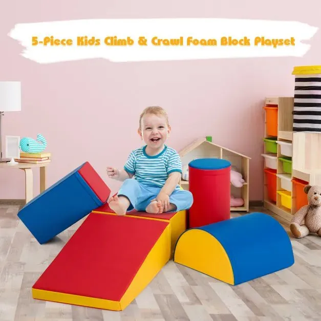 5-Piece Foam Baby Climb and Crawl Activity Play Set