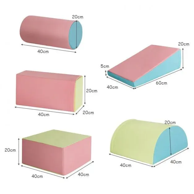 5-Piece Foam Baby Climb and Crawl Activity Play Set
