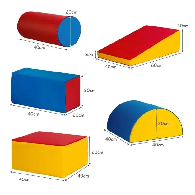 5-Piece Foam Baby Climb and Crawl Activity Play Set