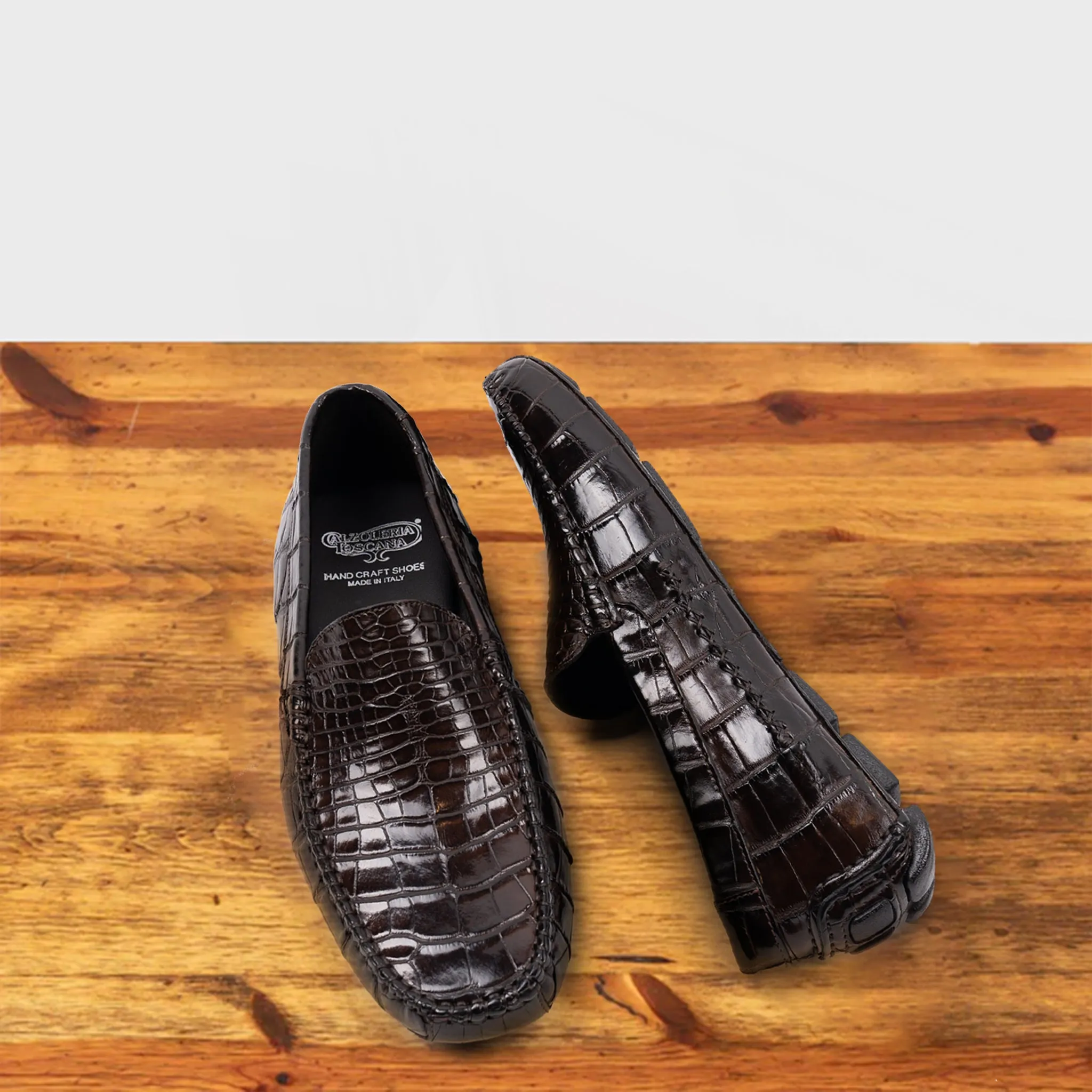 5124 Calzoleria Toscana Men's Nile Crocodile Driver