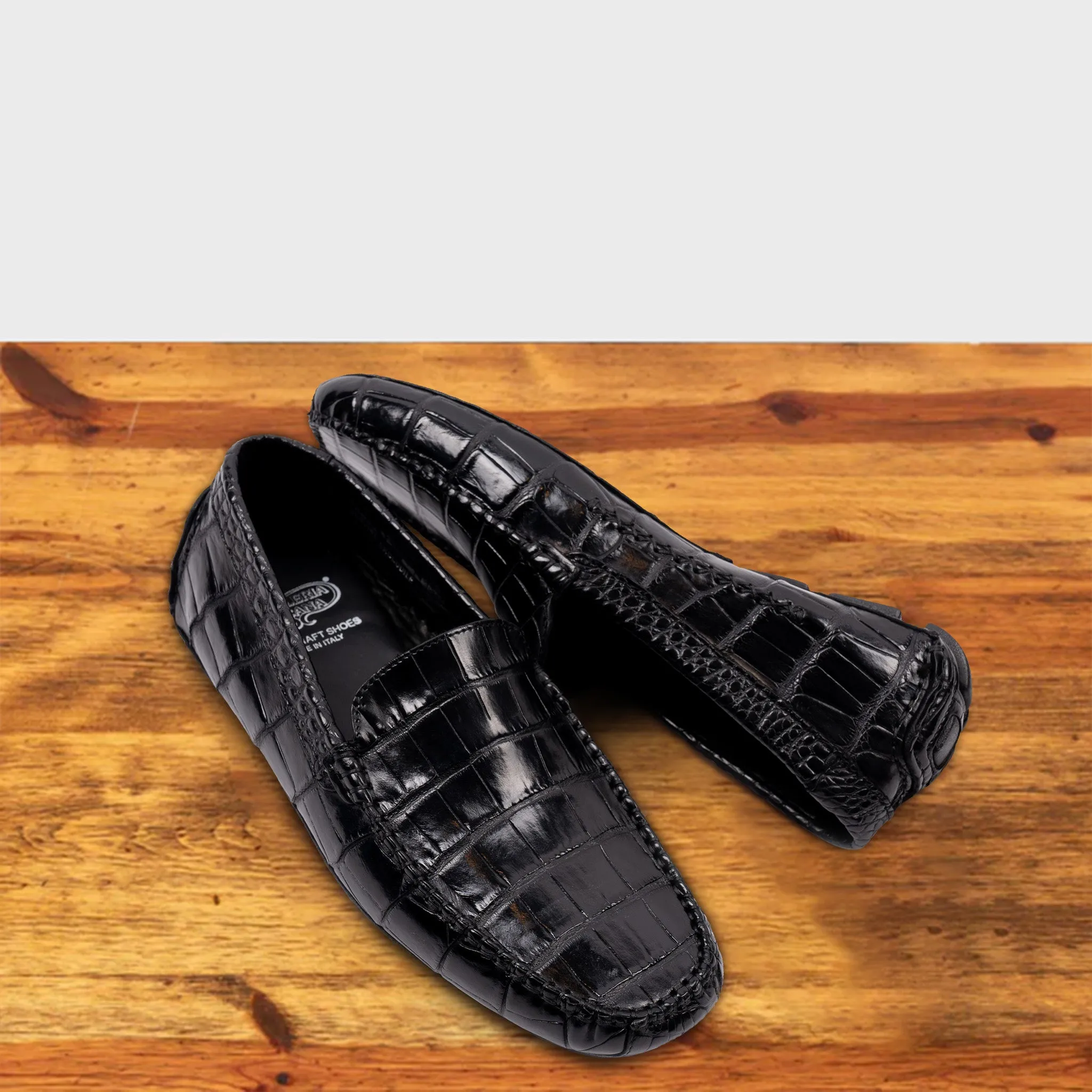 5124 Calzoleria Toscana Men's Nile Crocodile Driver