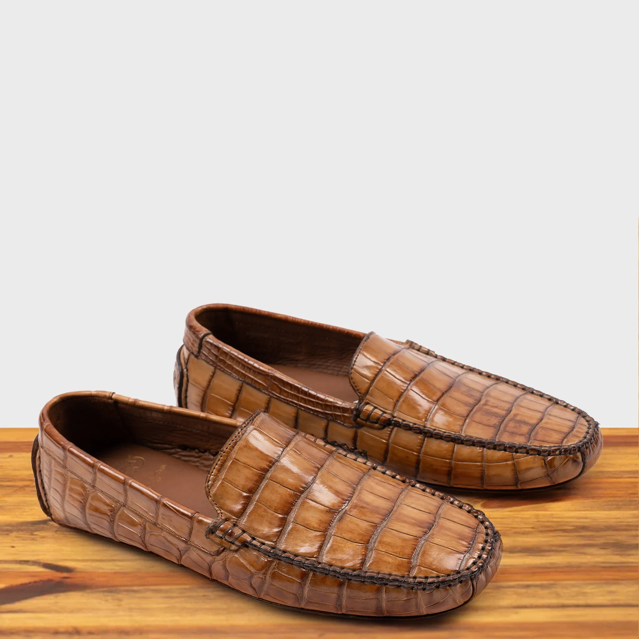 5124 Calzoleria Toscana Men's Nile Crocodile Driver
