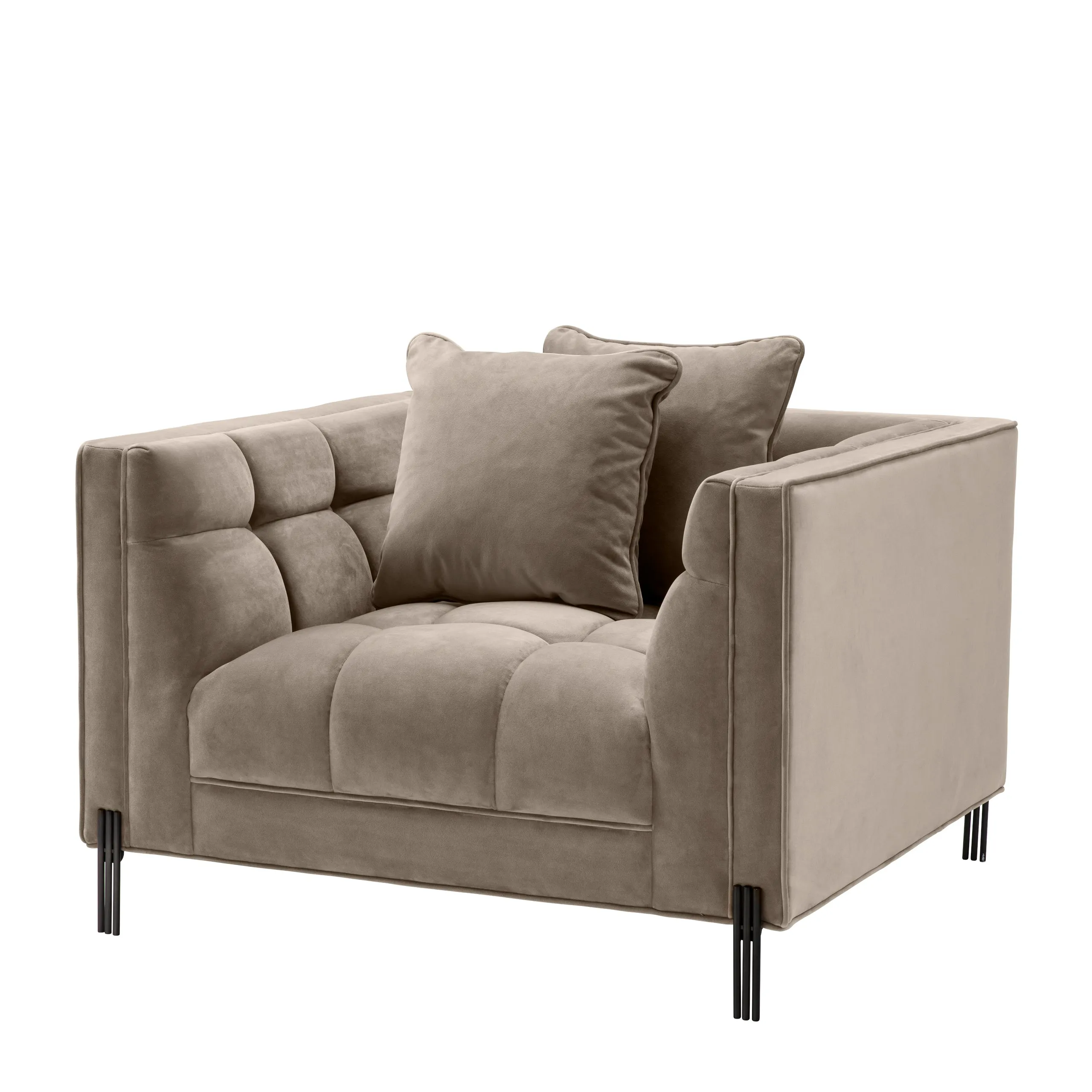 A113385 - Chair Sienna savona greige velvet