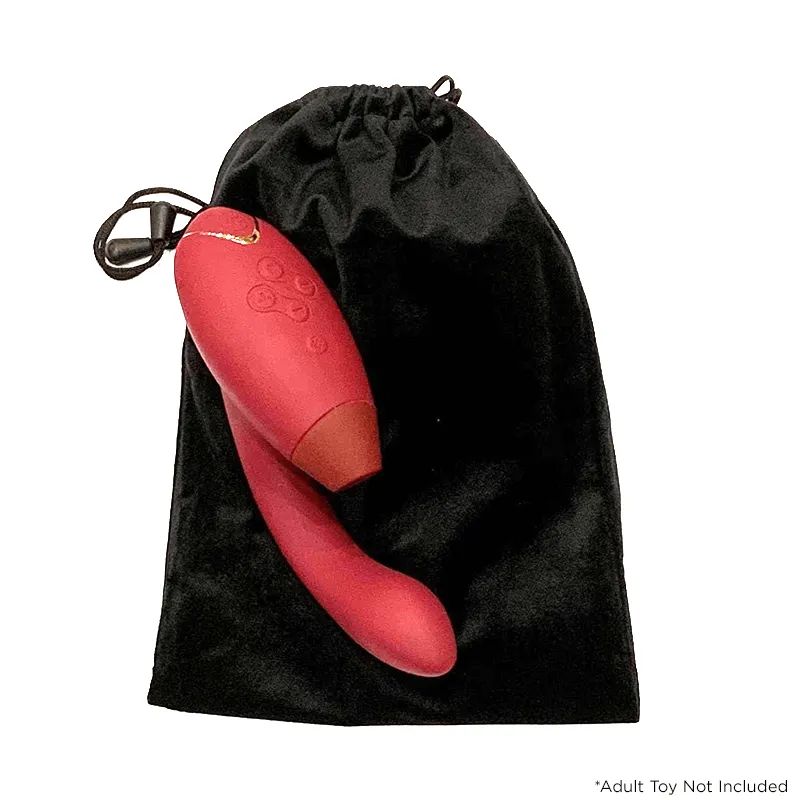 Adult Toy Pouch - Velvet Black