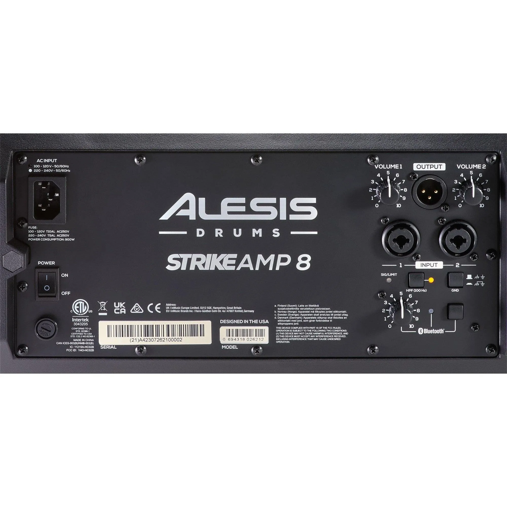 Alesis STRIKEAMP8MKII  2000-Watt Electronic Drum Amplifier with Bluetooth