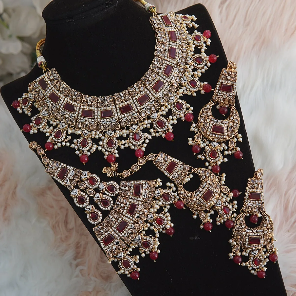 Antique Golden Bridal Wear Set