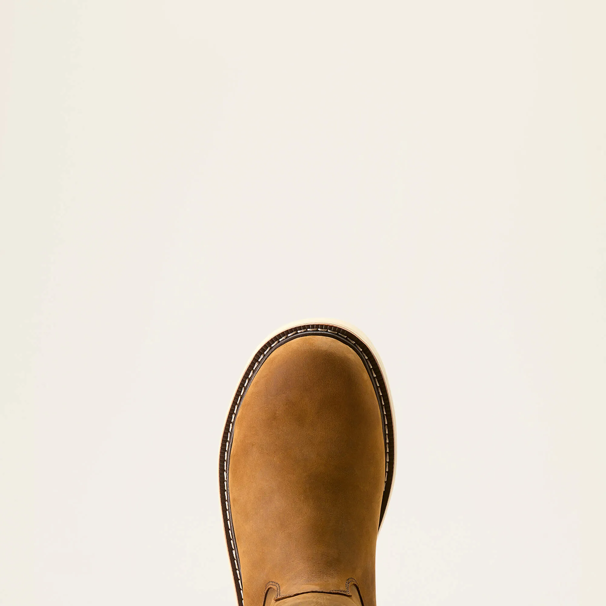 Ariat Men's Rebar 10" Soft Toe WP Pull-On Wedge Work Boot- Brown- 10053612