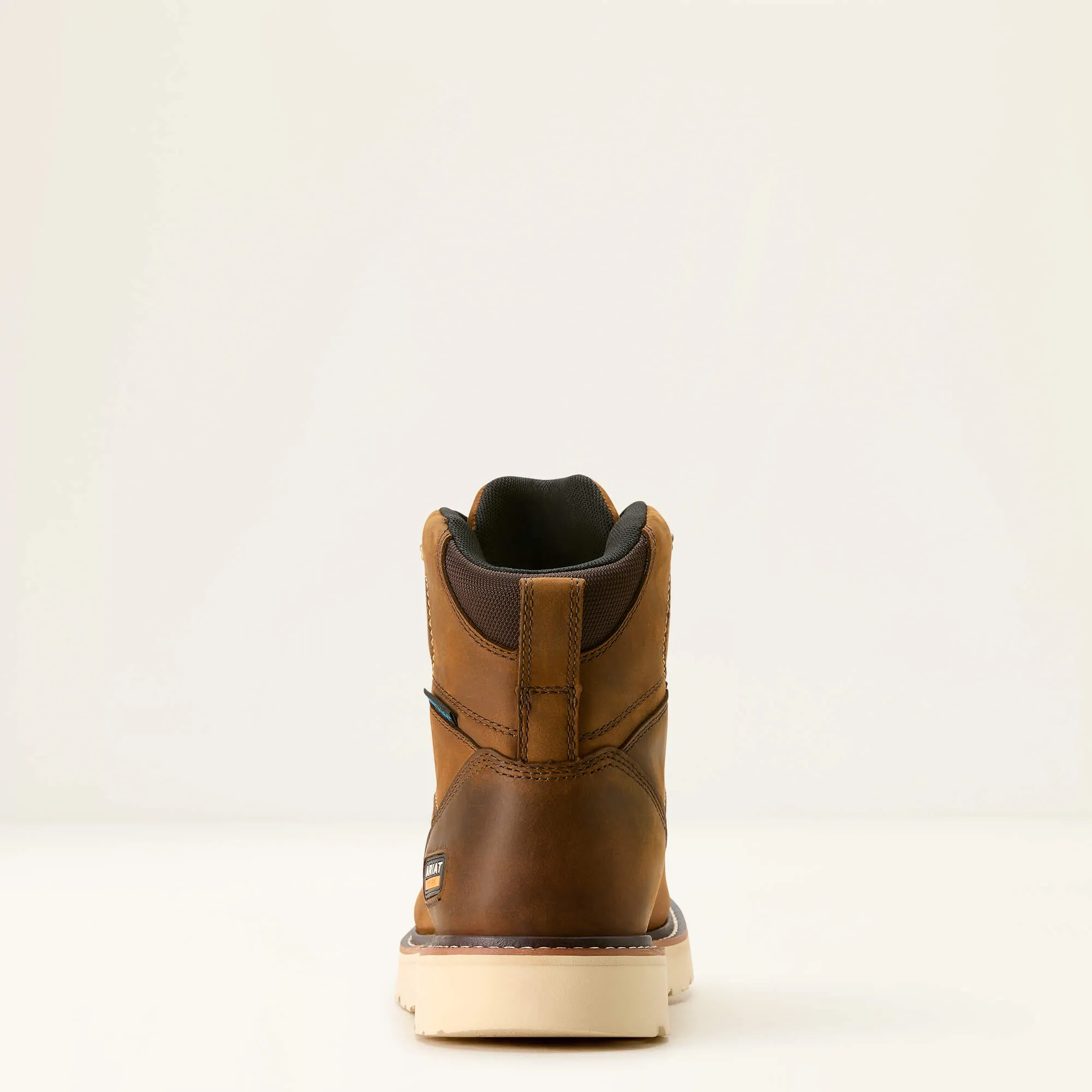Ariat Men's Rebar 6" Soft Toe WP Wedge Work Boot - Brown - 10053614