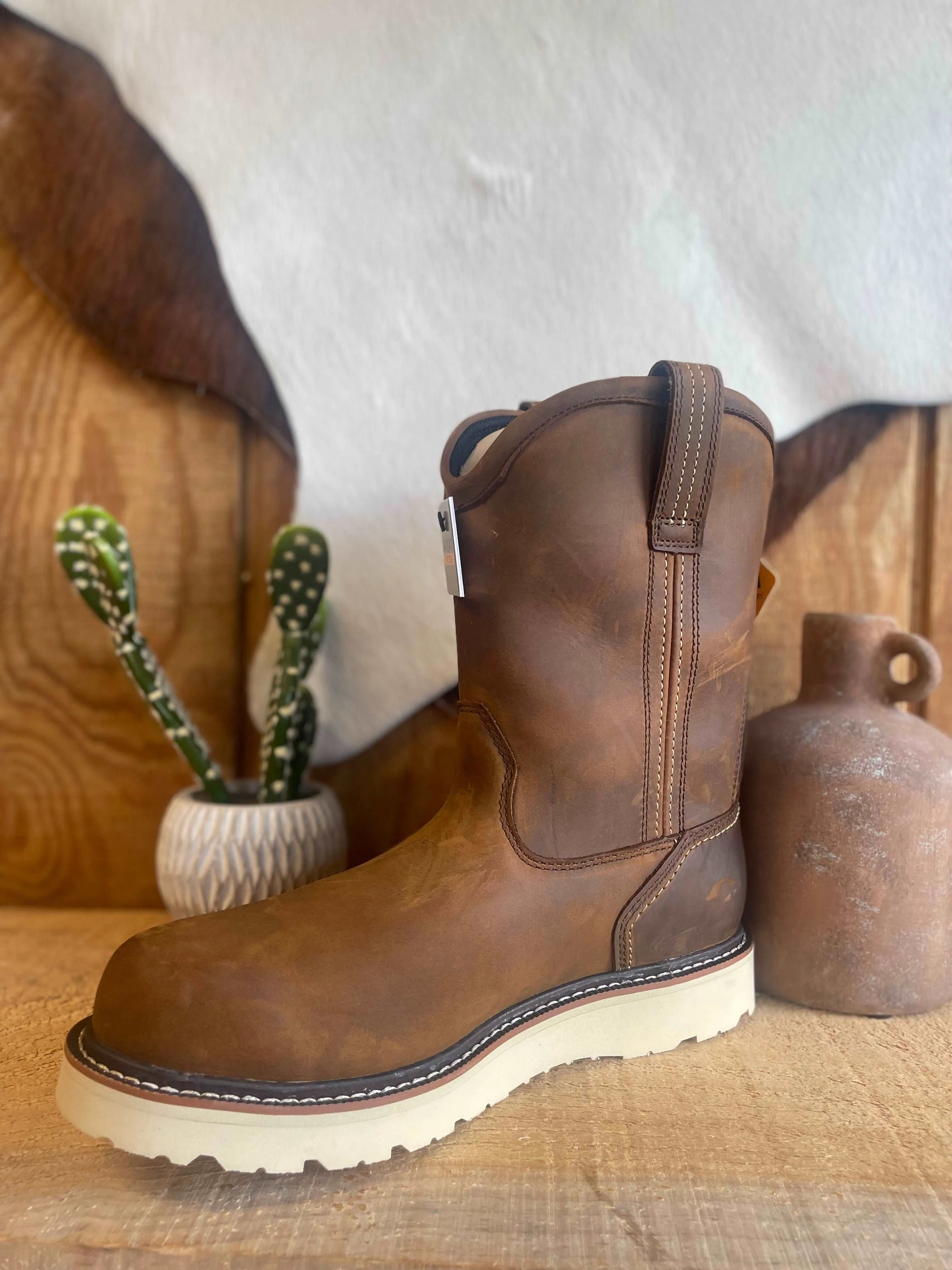Ariat Men’s Rebar Wedge Pull-On Waterproof Work Boot