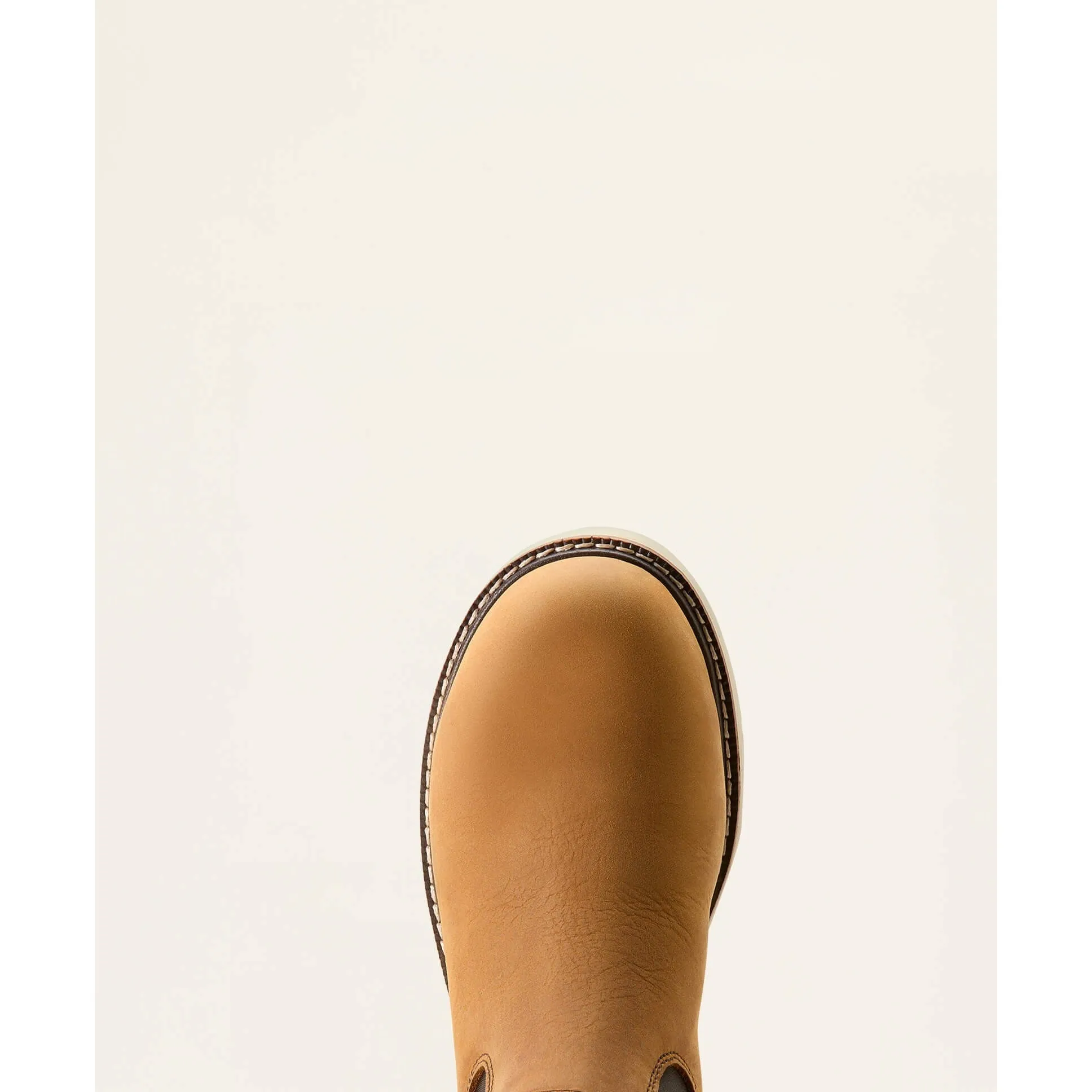 Ariat Women's Rebar Comp Toe WP Chelsea Wedge Work Boot -Brown- 10053719