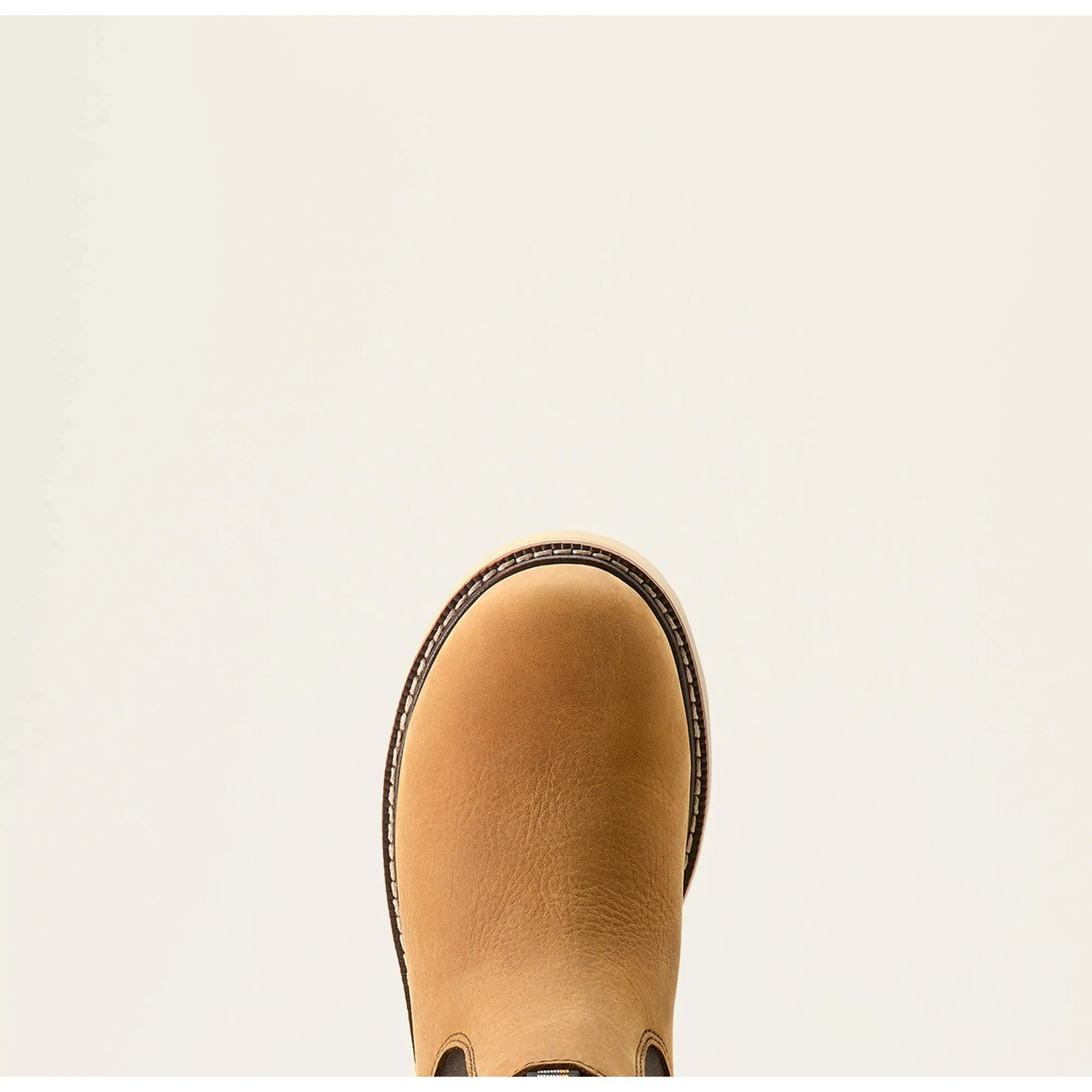 Ariat Women's Rebar WP Chelsea Wedge Work Boot -Brown- 10053720