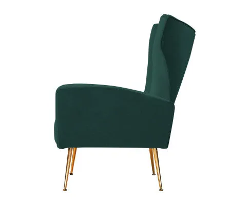 Armchair Lounge Accent Chairs Armchairs Chair Velvet Sofa Seat - Green