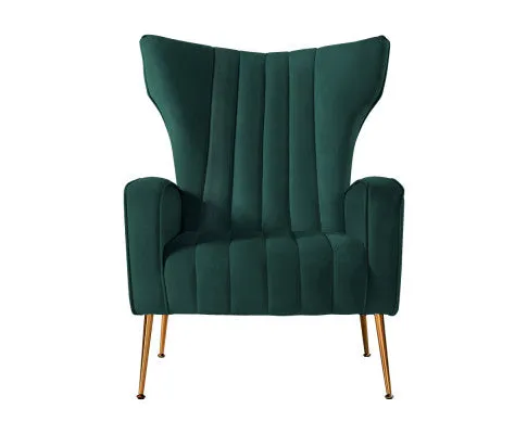 Armchair Lounge Accent Chairs Armchairs Chair Velvet Sofa Seat - Green