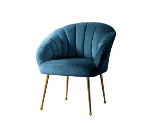 Armchair Lounge Chair Armchairs Accent Chairs Velvet Sofa Couch - Blue