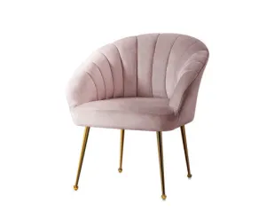 Armchair Lounge Chair Armchairs Accent Chairs Velvet Sofa Couch - Pink