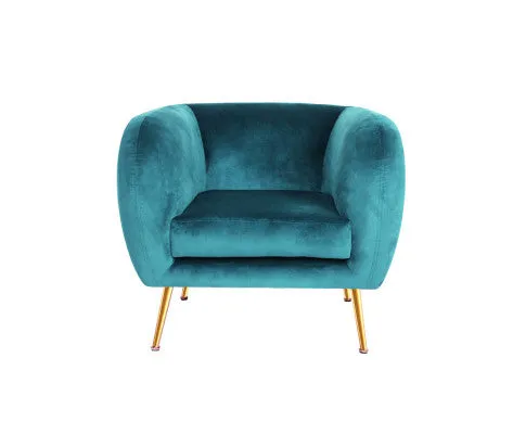 Armchair Lounge Sofa Arm Chair Accent Chairs Armchairs Couch Velvet Green