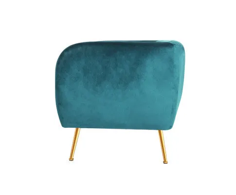 Armchair Lounge Sofa Arm Chair Accent Chairs Armchairs Couch Velvet Green