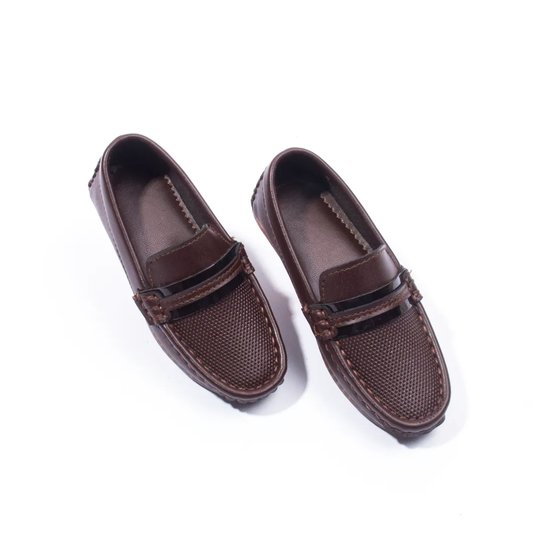 Baby Boy Brown Belt Fancy Loafers