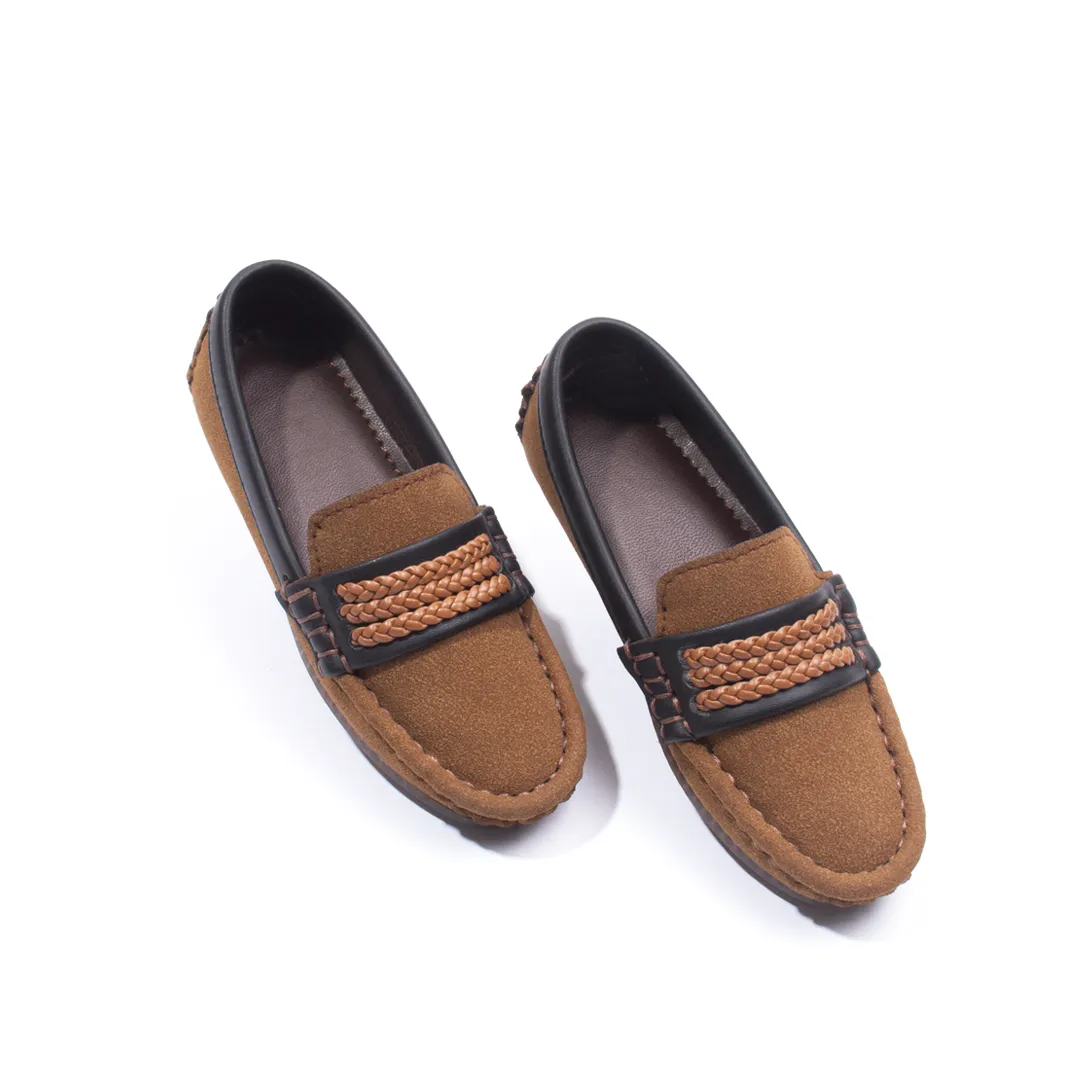 Baby Boy Mustard Fancy Loafers