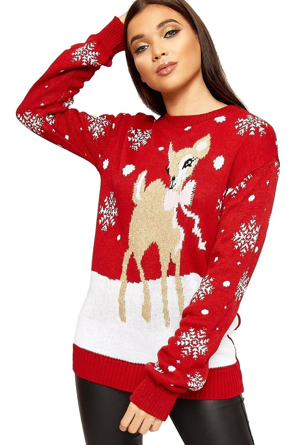 Baggy Reindeer Christmas Jumper