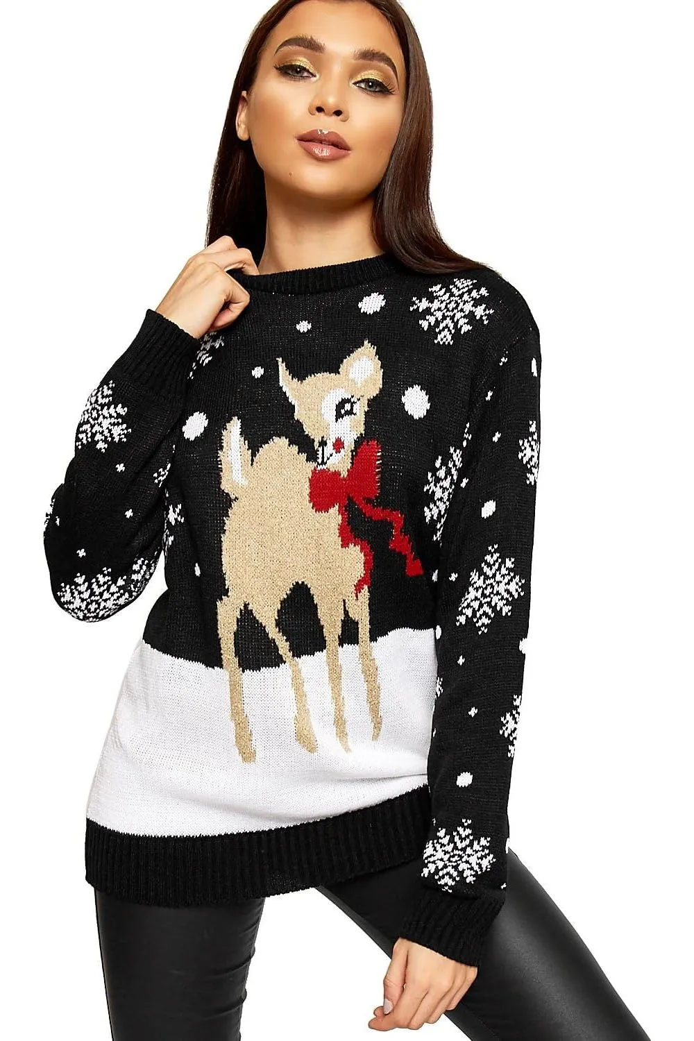 Baggy Reindeer Christmas Jumper