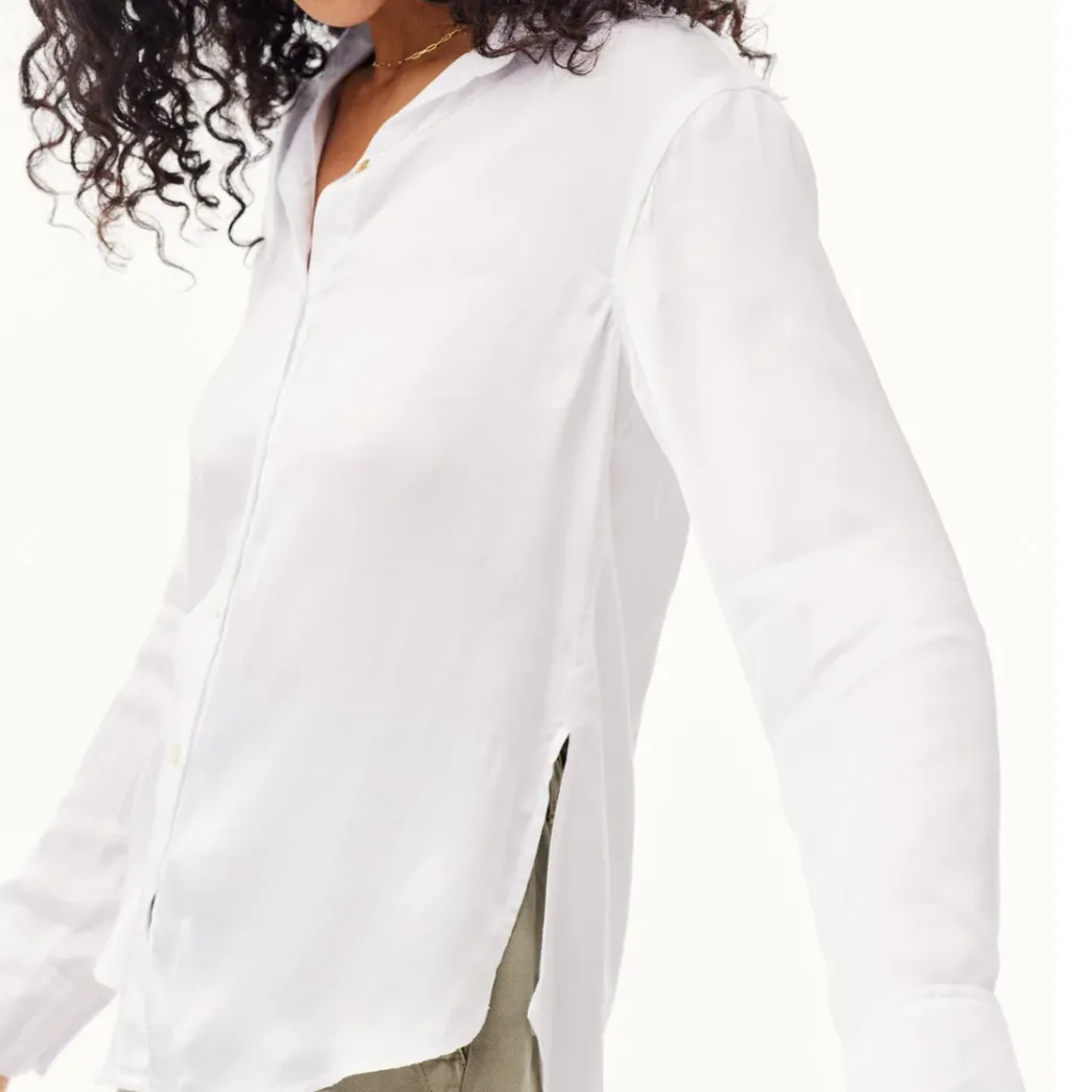 Bella Dahl Side Slit Button Down Shirt