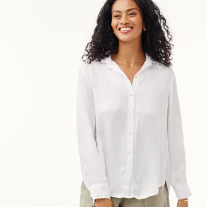 Bella Dahl Side Slit Button Down Shirt