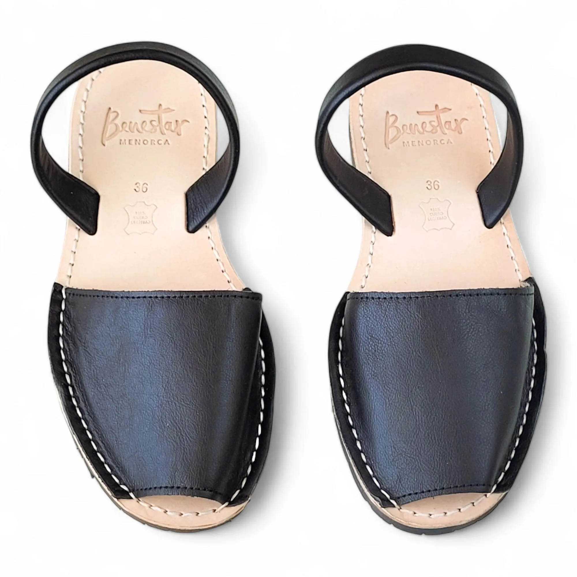 Black Napa Avarca Sandals