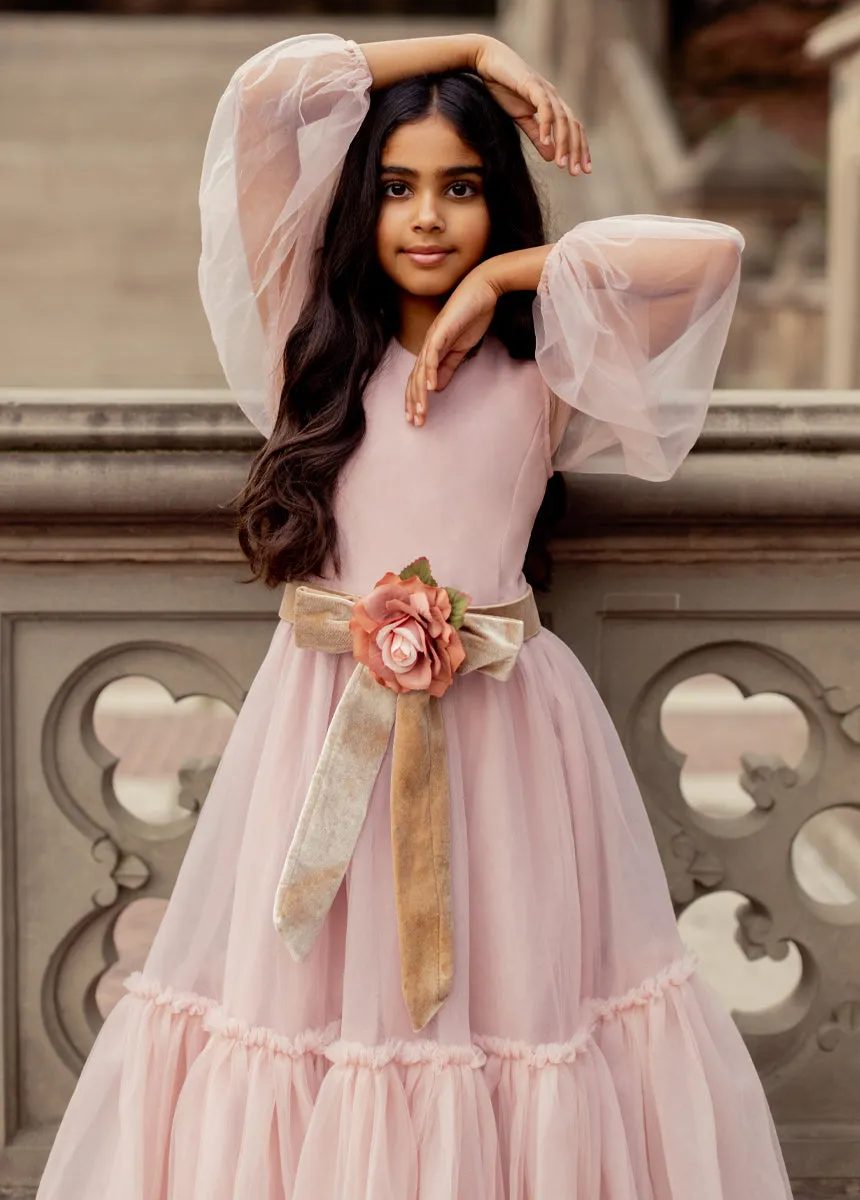 Blair Belt in Pink/Tan