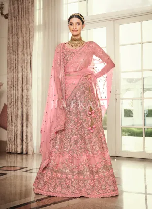 Blush Pink Embroidered Lehenga Choli