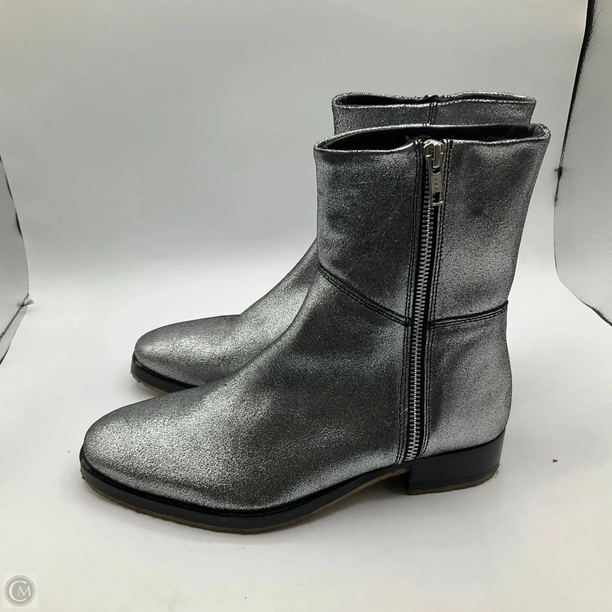 Boots Ankle Flats By Free People In Silver, Size: 7