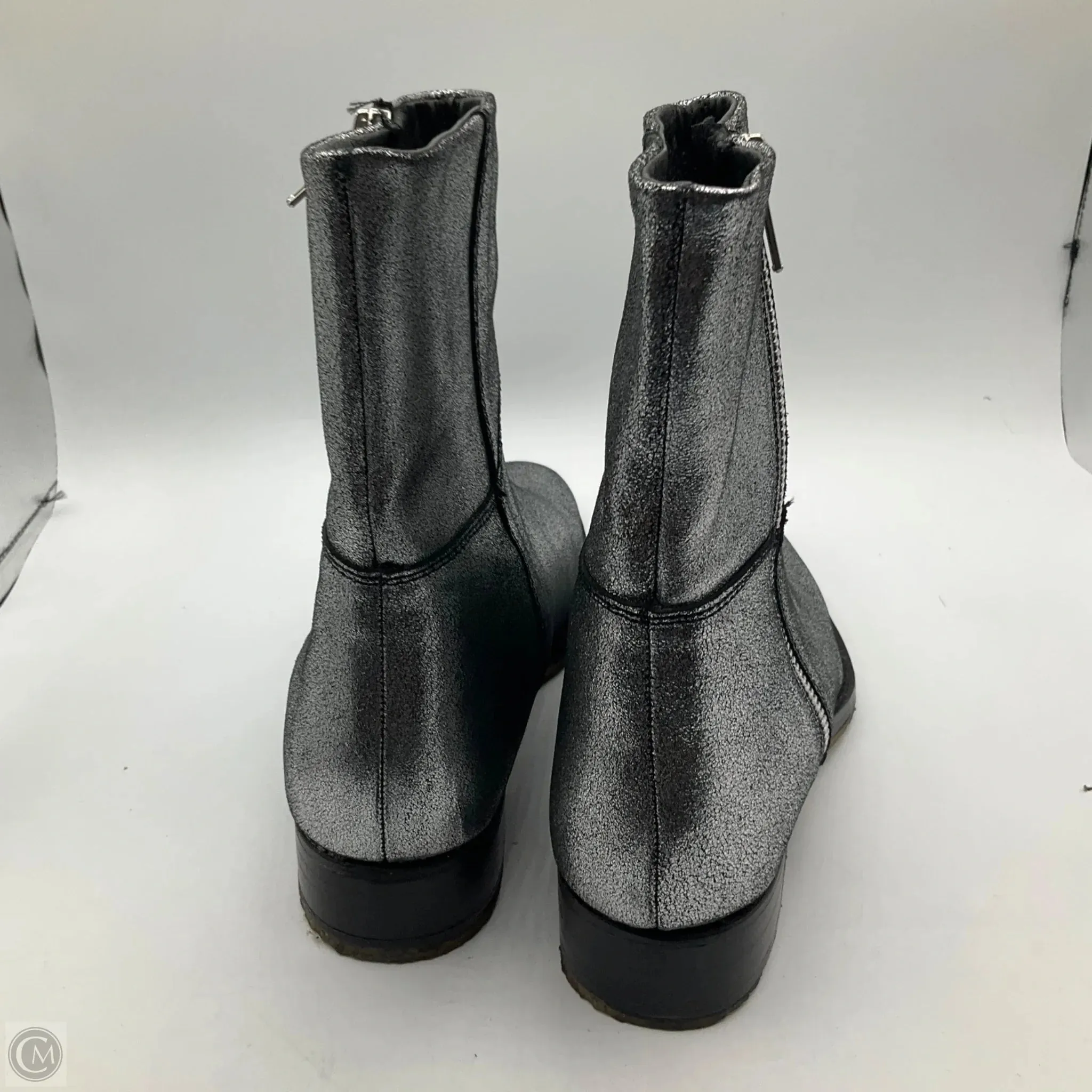 Boots Ankle Flats By Free People In Silver, Size: 7