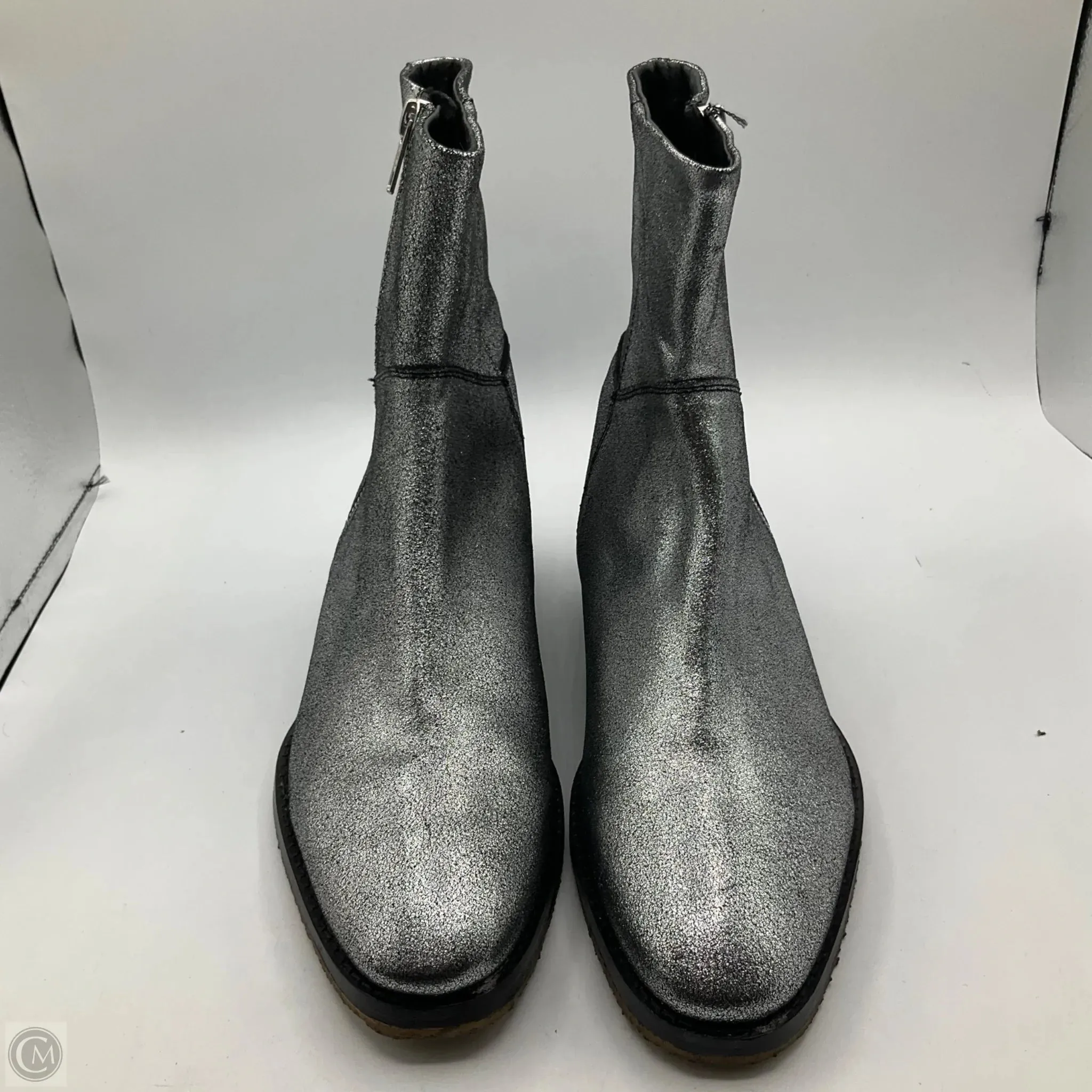 Boots Ankle Flats By Free People In Silver, Size: 7