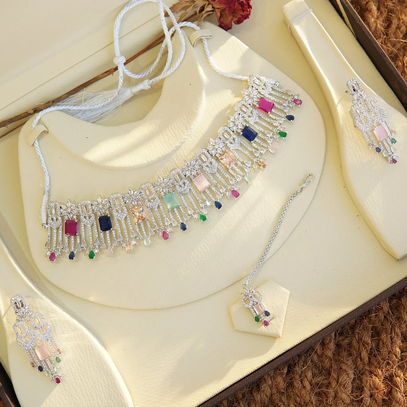 Bridal Luxury American Diamonds Set