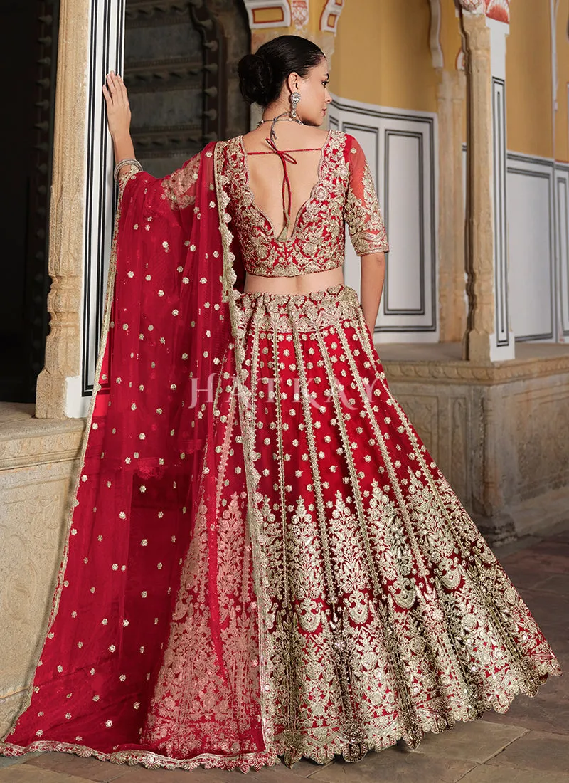 Bridal Red Wedding Lehenga Choli
