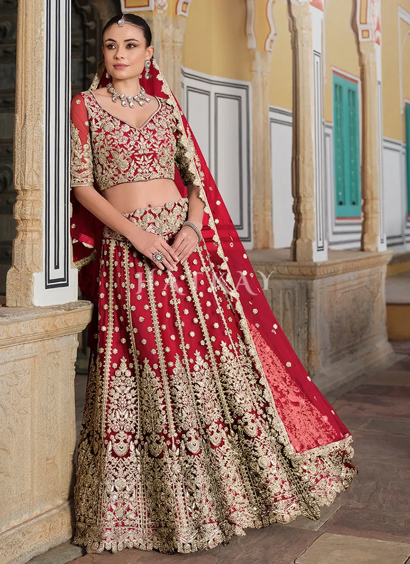 Bridal Red Wedding Lehenga Choli