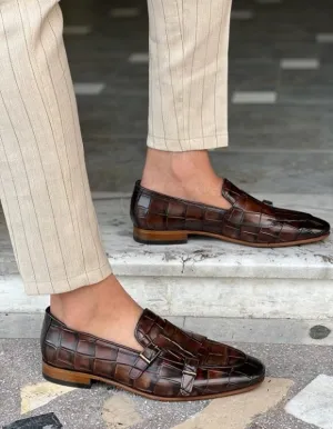 Brown Monkstrap Loafers